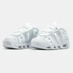 Nike Air More Uptempo Low Triple White - Зображення 3