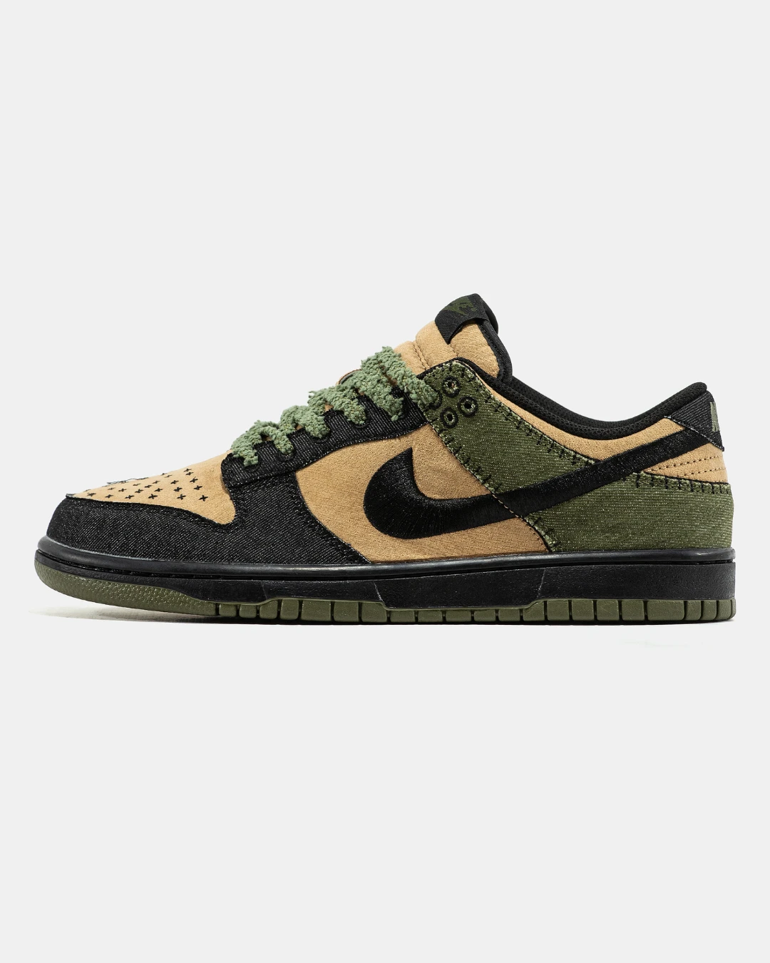 nike-sb-dunk-low-khaki-beige-black-60179190836352 Nike SB Dunk Low Khaki Beige Black - Зображення 1