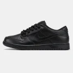 Nike SB Dunk Low Total Black Leather - Зображення 4