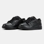 Nike SB Dunk Low Total Black Leather - Зображення 3