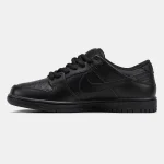 Nike SB Dunk Low Total Black Leather - Зображення 5