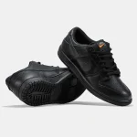 Nike SB Dunk Low Total Black Leather - Зображення 2