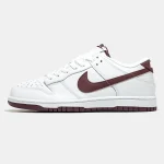 Nike SB Dunk Low White Bordo - Зображення 4