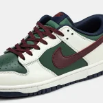 Nike SB Dunk Low White Green Bordo - Зображення 5