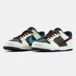 Nike SB Dunk Low White Green Bordo - Зображення 3
