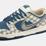 Nike SB Dunk Low x Gucci Beige Blue - Зображення 4