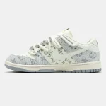 Nike SB Dunk Low x Louis Vuitton White Blue - Зображення 5