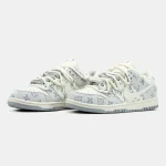 Nike SB Dunk Low x Louis Vuitton White Blue - Зображення 3