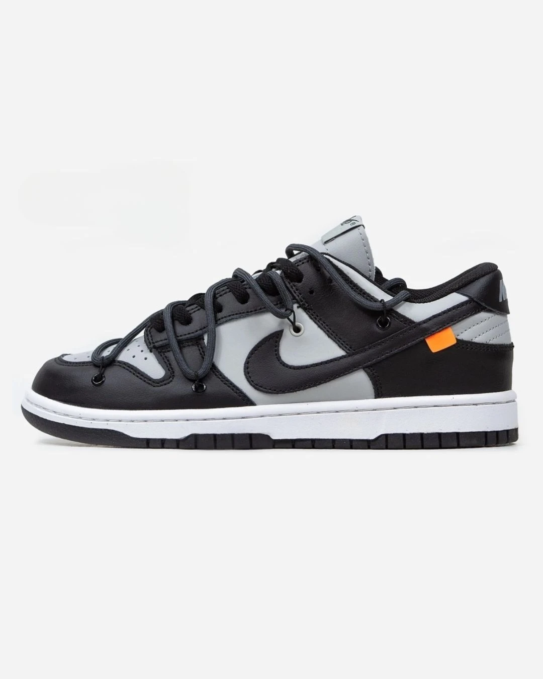 nike-sb-dunk-low-x-off-white-black-gray-45460485143936 Nike SB Dunk Low x Off-White Black Gray - Зображення 1
