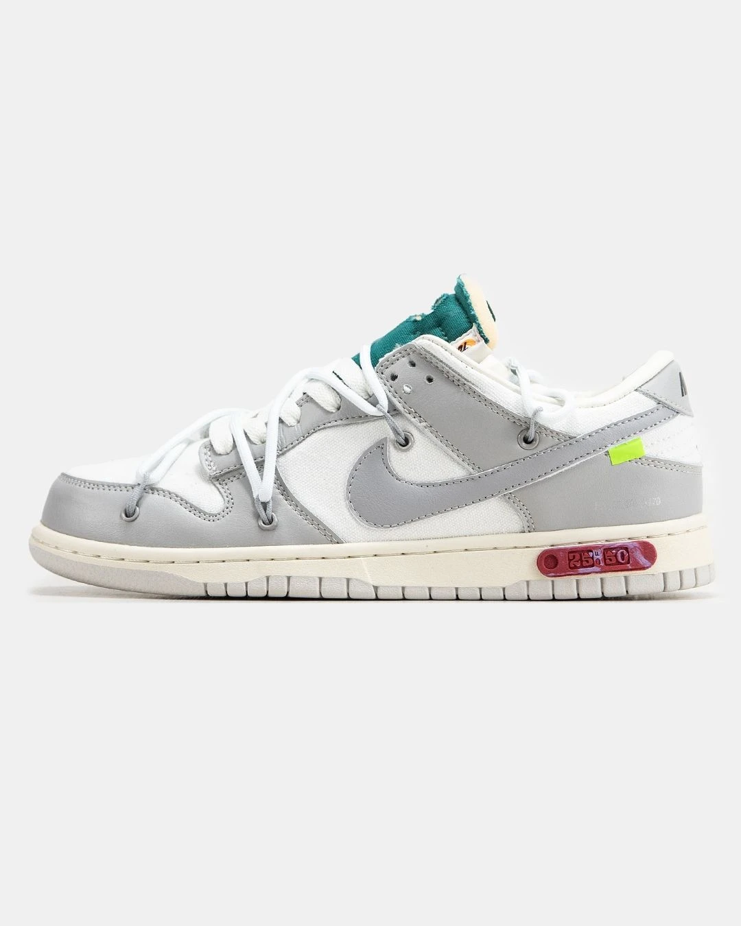 nike-sb-dunk-low-x-off-white-grey-lot-25-of-50-96745755087833 Nike SB Dunk Low x Off-White Grey Lot 25 of 50 - Зображення 1
