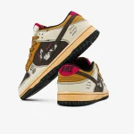 Nike SB Dunk Low x Stussy 40th Brown Grey Beige - Зображення 5