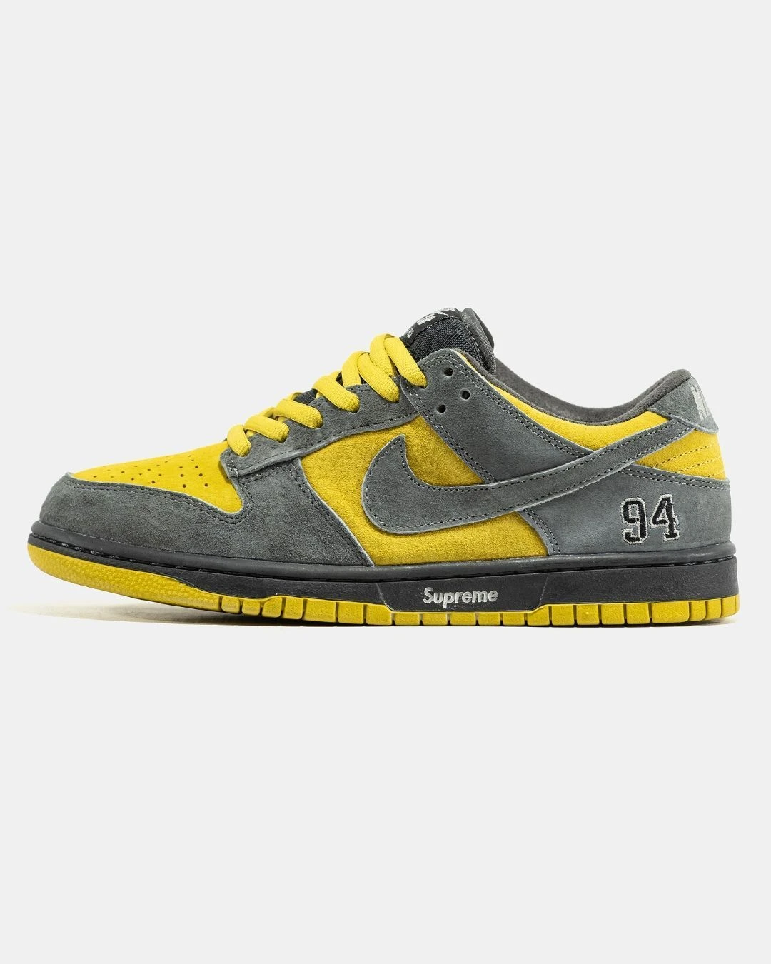 nike-sb-dunk-low-x-supreme-grey-yellow-93929584319148 Nike SB Dunk Low x Supreme Grey Yellow - Зображення 1
