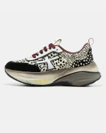 Premiata Hill Beige Black Leopard