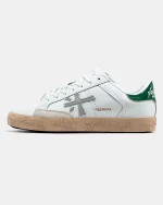 Premiata Steven White Green Gum