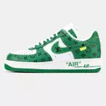 Nike Air Force 1 Low By Virgil Abloh White Green x Louis Vuitton