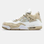Nike Air Jordan 4 Retro x Louis Vuitton White Beige