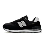 New Balance 574 Black White Cordura