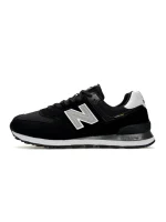 New Balance 574 Black White Cordura