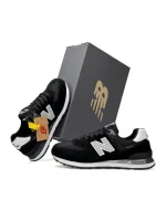 New Balance 574 Black White Cordura - Зображення 3