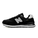 New Balance 574 Black White Cordura