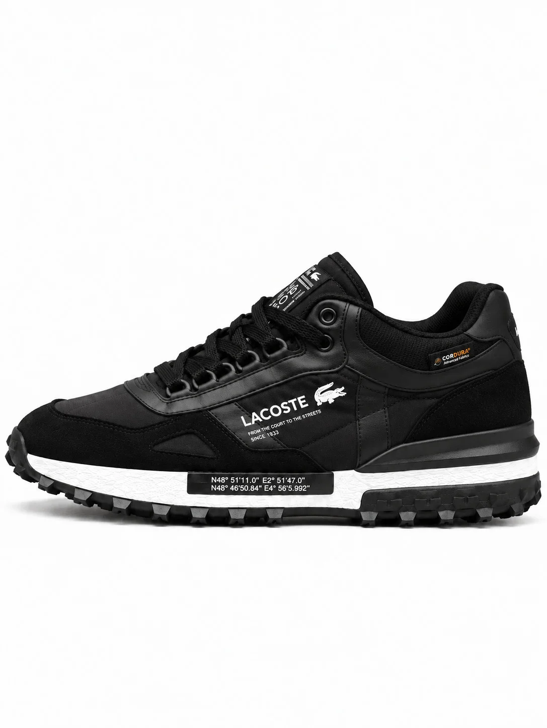 7A1159CA-FB76-473B-BBCC-03402EB005F7 Lacoste Elite Active Black White Cordura - Зображення 1