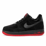 Nike Air Force Black Fur Winter