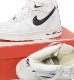 Nike Air Force Black White Winter - Зображення 3