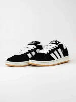 Adidas Campus Black White Winter Fur - Зображення 5
