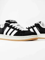 Adidas Campus Black White Winter Fur - Зображення 2
