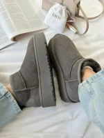 UGG Ultra Mini Platform Light Grey - Зображення 4