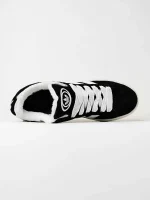 Adidas Campus Black White Winter Fur - Зображення 3