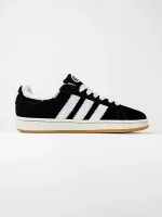 Adidas Campus Black White Winter Fur - Зображення 6