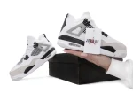 Nike Air Jordan 4 Retro White Black Хутро - Зображення 5