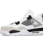 Nike Air Jordan 4 Retro White Black Хутро