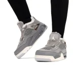 Nike Air Jordan 4 Retro Grey Хутро - Зображення 7