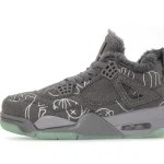 Nike Air Jordan 4 Retro Kaws Grey Хутро