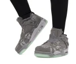 Nike Air Jordan 4 Retro Kaws Grey Хутро - Зображення 7