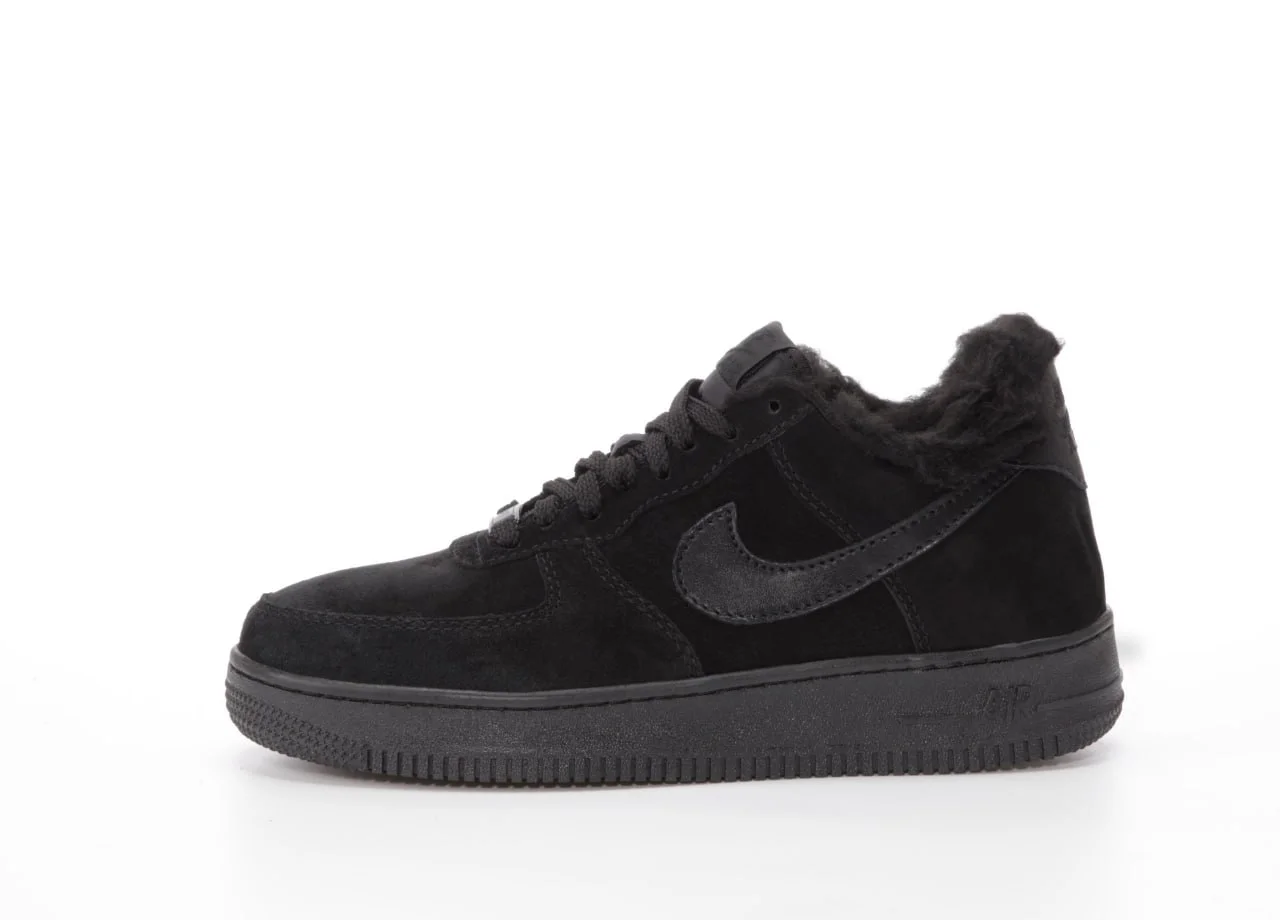 IMG_6346 Nike Air Force Black Хутро - Зображення 1