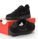 Nike Air Force Black Хутро - Зображення 3