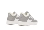 Nike Air Force White Grey Хутро - Зображення 5
